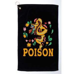 Cobra Snake Poisonous Serpents Lover Snake Handler Platinum Collection Golf Towel