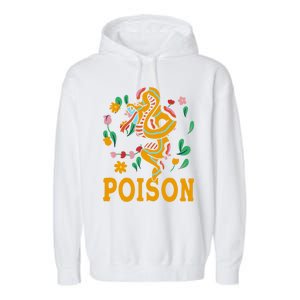 Cobra Snake Poisonous Serpents Lover Snake Handler Garment-Dyed Fleece Hoodie