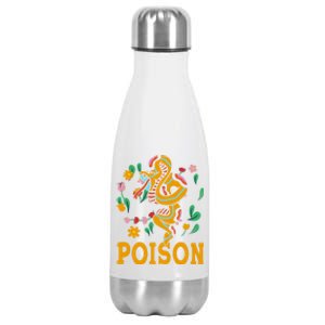 Cobra Snake Poisonous Serpents Lover Snake Handler Stainless Steel Insulated Water Bottle