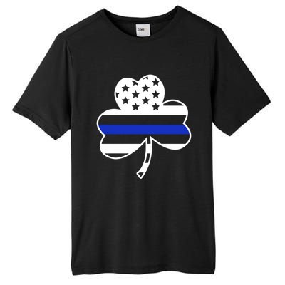 Cop St Patrick's Day American Usa Flag Irish Police Gift Tall Fusion ChromaSoft Performance T-Shirt