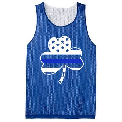 Cop St Patrick's Day American Usa Flag Irish Police Gift Mesh Reversible Basketball Jersey Tank