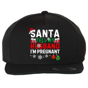 Christmas Santa Pregnancy Announcet Xmas Pregnant Gift Wool Snapback Cap