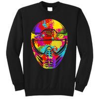 Color Splash Paintball Mask Paintballer Paintballing Sweatshirt