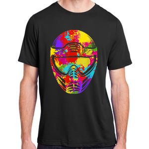 Color Splash Paintball Mask Paintballer Paintballing Adult ChromaSoft Performance T-Shirt