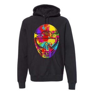 Color Splash Paintball Mask Paintballer Paintballing Premium Hoodie