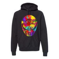 Color Splash Paintball Mask Paintballer Paintballing Premium Hoodie