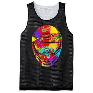 Color Splash Paintball Mask Paintballer Paintballing Mesh Reversible Basketball Jersey Tank