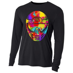 Color Splash Paintball Mask Paintballer Paintballing Cooling Performance Long Sleeve Crew