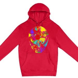 Color Splash Paintball Mask Paintballer Paintballing Premium Pullover Hoodie