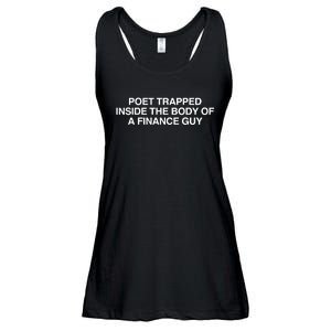 Cornelia Street Poet Trapped Inside The Body Of A Finance Guy Ladies Essential Flowy Tank