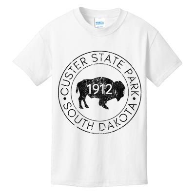 Custer State Park South Dakota Buffalo Hiking Travel Kids T-Shirt