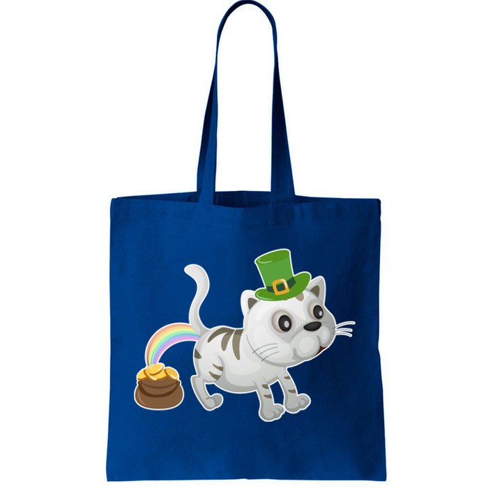 Cat St Patrick's Day Cat Lovers Leprechaun Lucky Irish Green Gift Tote Bag