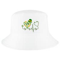 Cute St Patricks Day Lucky Shamrock Clover Stethoscope Cool Comfort Performance Bucket Hat