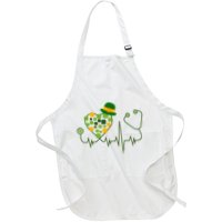 Cute St Patricks Day Lucky Shamrock Clover Stethoscope Apron