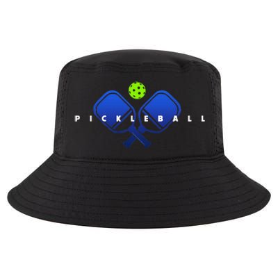 Cool Stylized Pickleball With Paddles And Ball Pickleball Cool Comfort Performance Bucket Hat