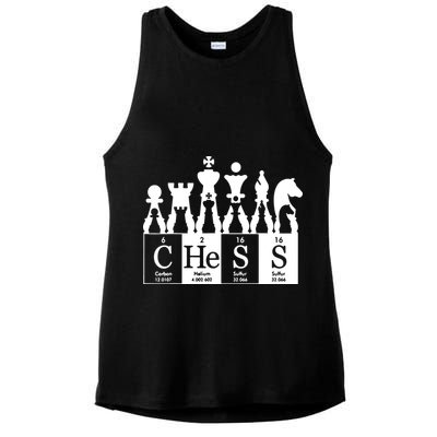 Chess Sets Periodic Table Elements Ladies PosiCharge Tri-Blend Wicking Tank
