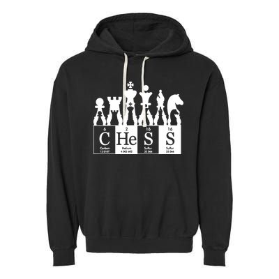 Chess Sets Periodic Table Elements Garment-Dyed Fleece Hoodie