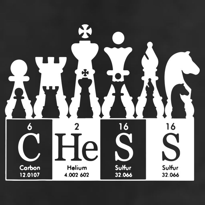 Chess Sets Periodic Table Elements Garment-Dyed Fleece Hoodie