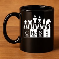 Chess Sets Periodic Table Elements 11oz C Handle Ceramic Mug