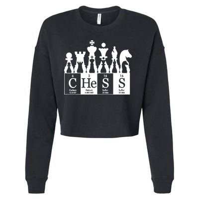 Chess Sets Periodic Table Elements Cropped Pullover Crew