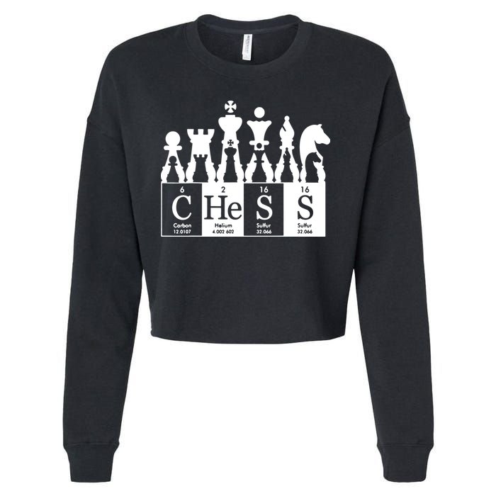 Chess Sets Periodic Table Elements Cropped Pullover Crew