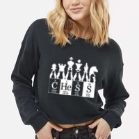 Chess Sets Periodic Table Elements Cropped Pullover Crew