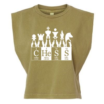 Chess Sets Periodic Table Elements Garment-Dyed Women's Muscle Tee