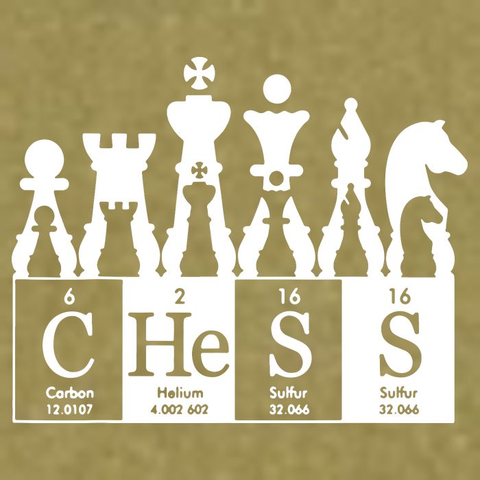 Chess Sets Periodic Table Elements Garment-Dyed Women's Muscle Tee