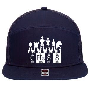 Chess Sets Periodic Table Elements 7 Panel Mesh Trucker Snapback Hat