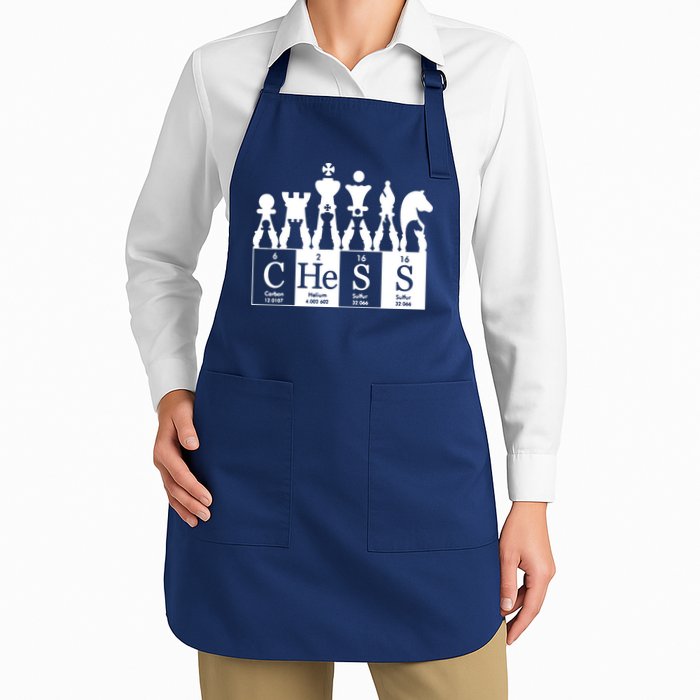 Chess Sets Periodic Table Elements Full-Length Apron With Pockets
