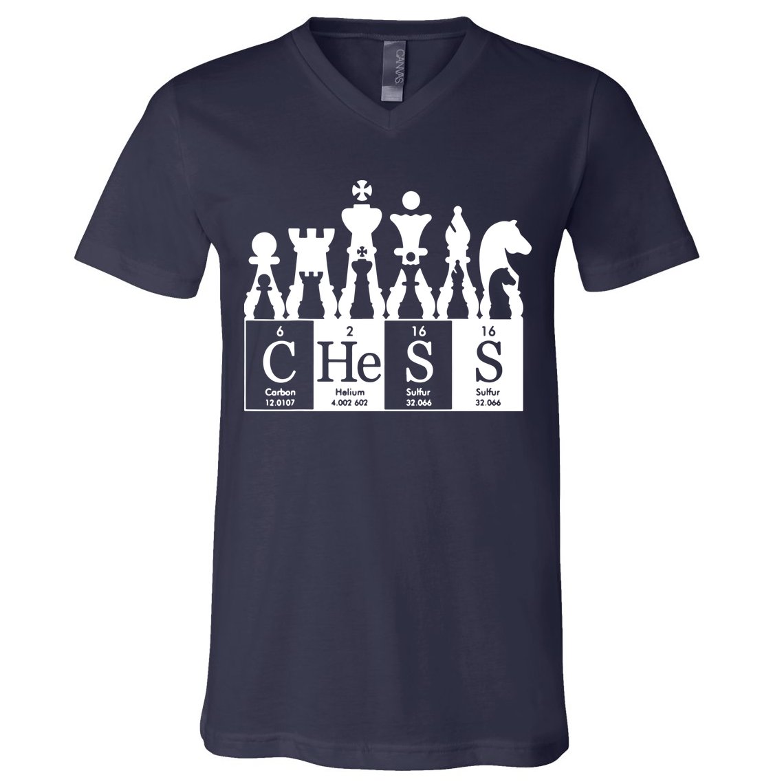 Chess Sets Periodic Table Elements V-Neck T-Shirt