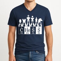 Chess Sets Periodic Table Elements V-Neck T-Shirt