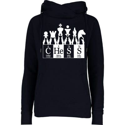 Chess Sets Periodic Table Elements Womens Funnel Neck Pullover Hood