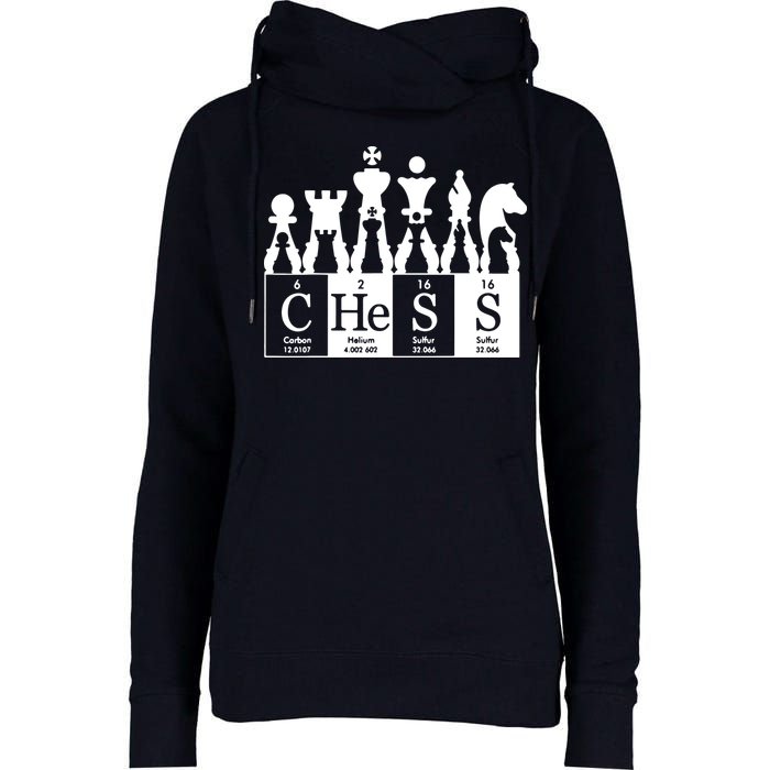 Chess Sets Periodic Table Elements Womens Funnel Neck Pullover Hood