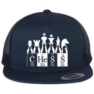 Chess Sets Periodic Table Elements Flat Bill Trucker Hat