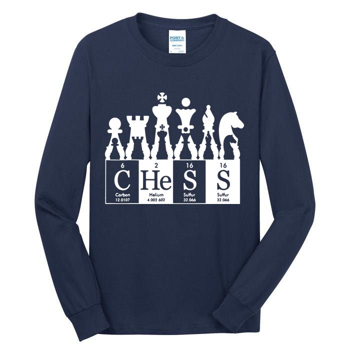 Chess Sets Periodic Table Elements Tall Long Sleeve T-Shirt