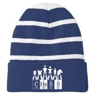 Chess Sets Periodic Table Elements Striped Beanie with Solid Band