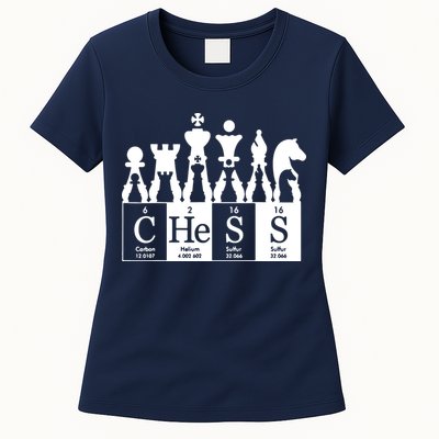 Chess Sets Periodic Table Elements Womens T-Shirt