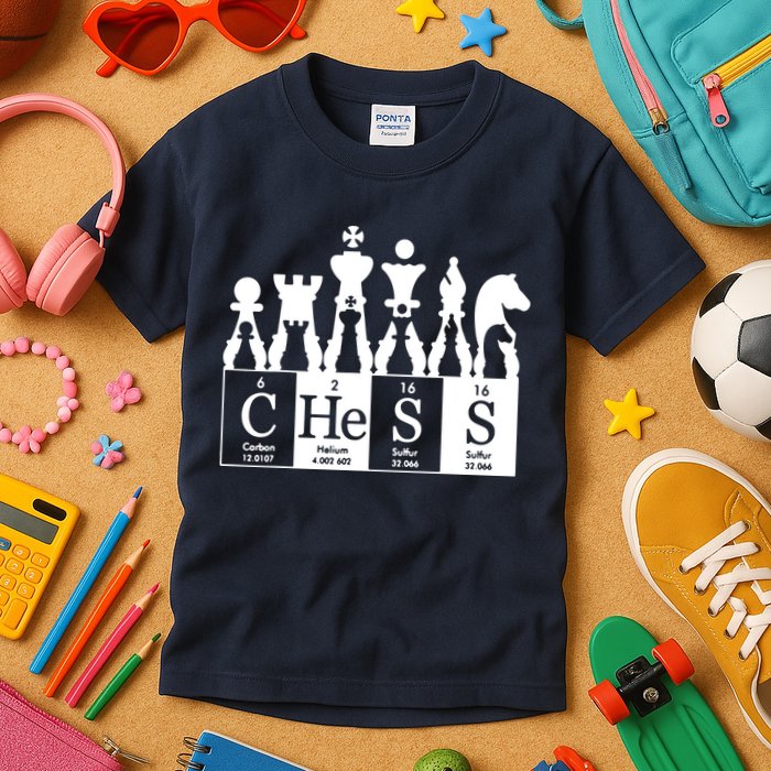 Chess Sets Periodic Table Elements Kids T-Shirt