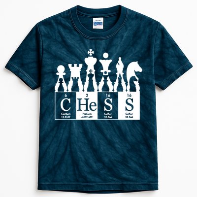 Chess Sets Periodic Table Elements Kids Tie-Dye T-Shirt