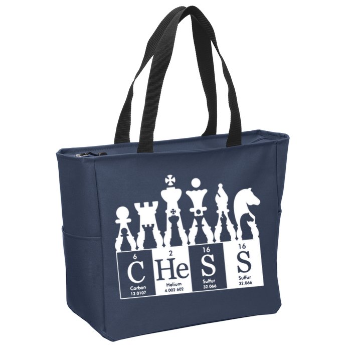 Chess Sets Periodic Table Elements Zip Tote Bag
