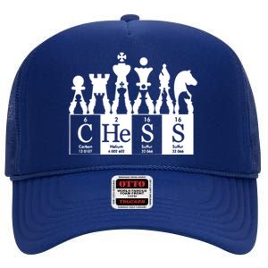 Chess Sets Periodic Table Elements High Crown Mesh Back Trucker Hat