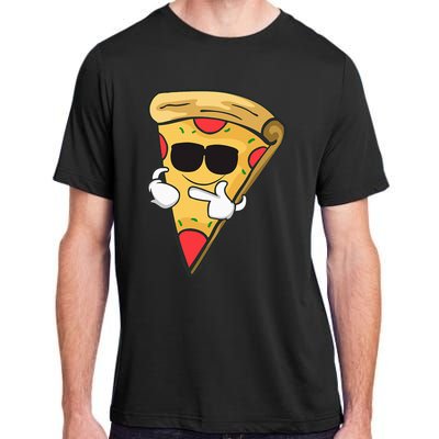 Cool Sunglasses Pizza Adult ChromaSoft Performance T-Shirt