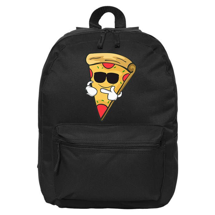 Cool Sunglasses Pizza 16 in Basic Backpack