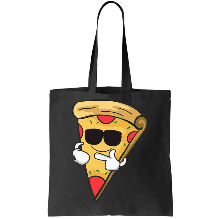 Cool Sunglasses Pizza Tote Bag