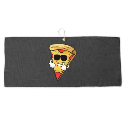 Cool Sunglasses Pizza Large Microfiber Waffle Golf Towel