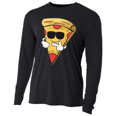 Cool Sunglasses Pizza Cooling Performance Long Sleeve Crew