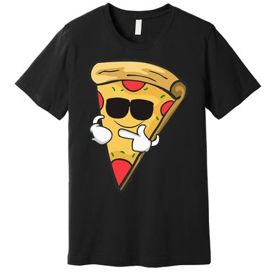 Cool Sunglasses Pizza Premium T-Shirt