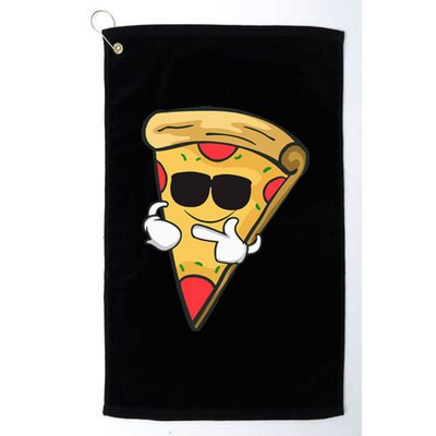 Cool Sunglasses Pizza Platinum Collection Golf Towel