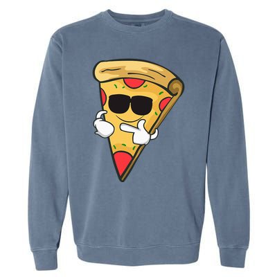 Cool Sunglasses Pizza Garment-Dyed Sweatshirt